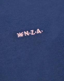 NZA New Zealand Auckland Effen katoenen blauwe polo