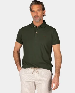 NZA New Zealand Auckland Effen katoenen donkergroene polo