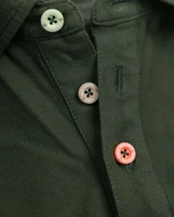 NZA New Zealand Auckland Effen katoenen donkergroene polo