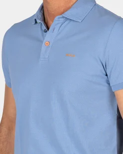 NZA New Zealand Auckland Effen katoenen felblauwe polo