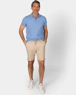 NZA New Zealand Auckland Effen katoenen felblauwe polo