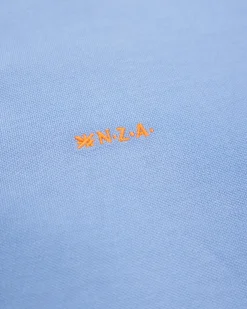 NZA New Zealand Auckland Effen katoenen felblauwe polo