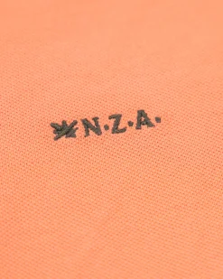 NZA New Zealand Auckland Effen katoenen koraalkleurige polo