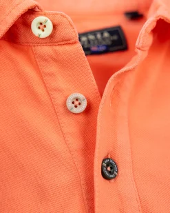 NZA New Zealand Auckland Effen katoenen koraalkleurige polo