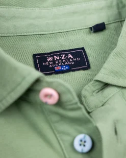 NZA New Zealand Auckland Effen katoenen lichtgroene polo