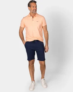 NZA New Zealand Auckland Effen katoenen lichtoranje polo