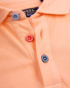 NZA New Zealand Auckland Effen katoenen lichtoranje polo