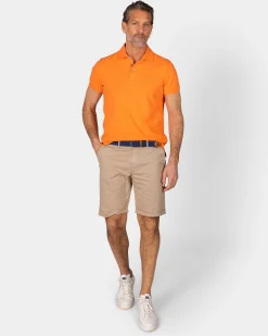 NZA New Zealand Auckland Effen katoenen oranje polo