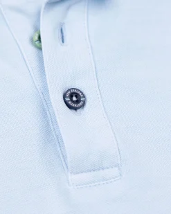 NZA New Zealand Auckland Effen katoenen pastelblauwe polo