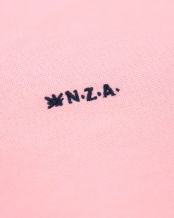 NZA New Zealand Auckland Effen katoenen pastelroze polo