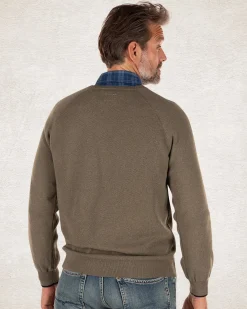 NZA New Zealand Auckland Effen katoenen trui met ronde hals -