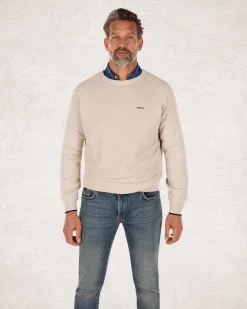 NZA New Zealand Auckland Effen katoenen trui met ronde hals -