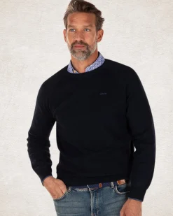 NZA New Zealand Auckland Effen katoenen trui met ronde hals