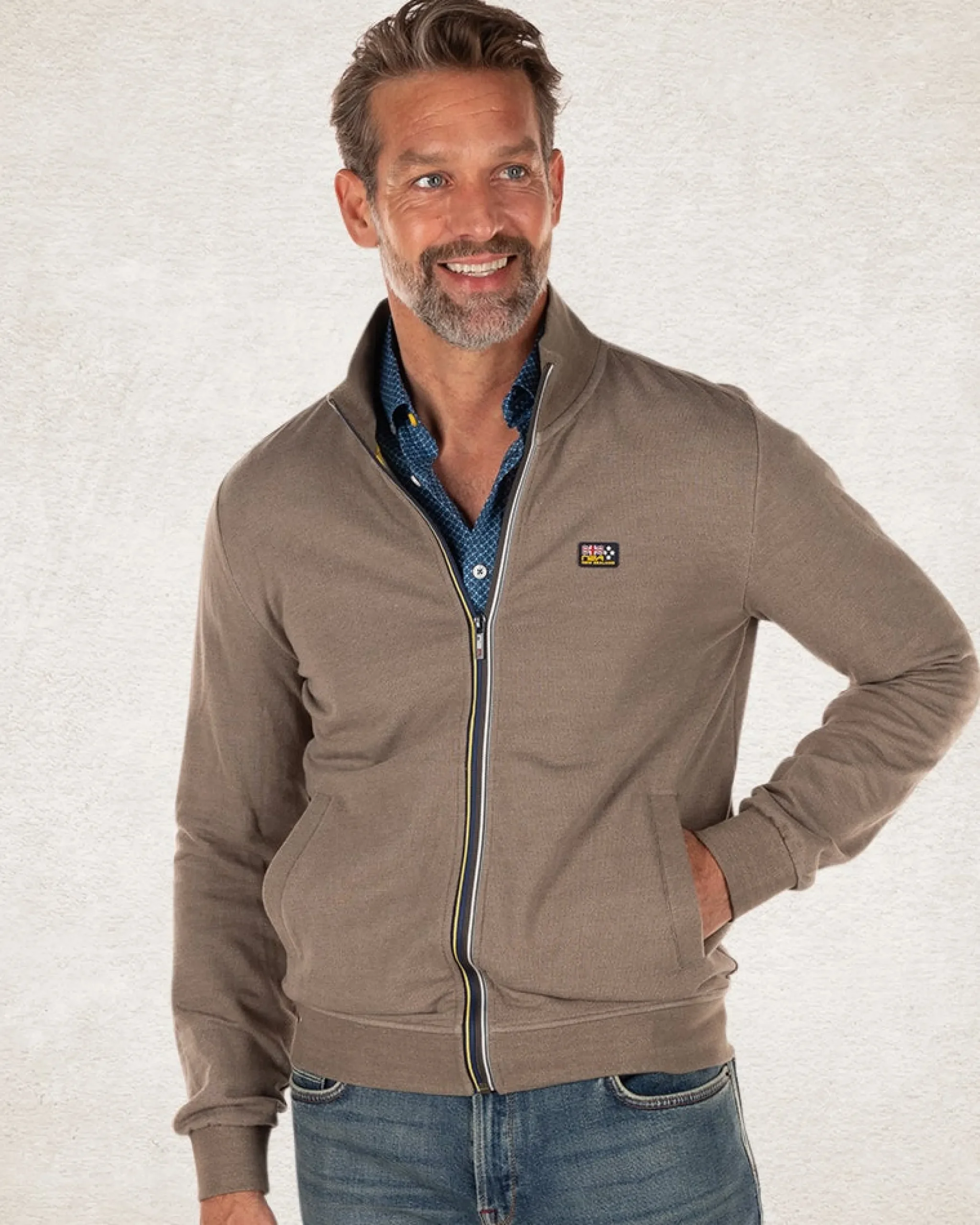 NZA New Zealand Auckland Effen katoenen vest met stretch groen