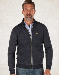 NZA New Zealand Auckland Effen katoenen vest met stretch Blauw