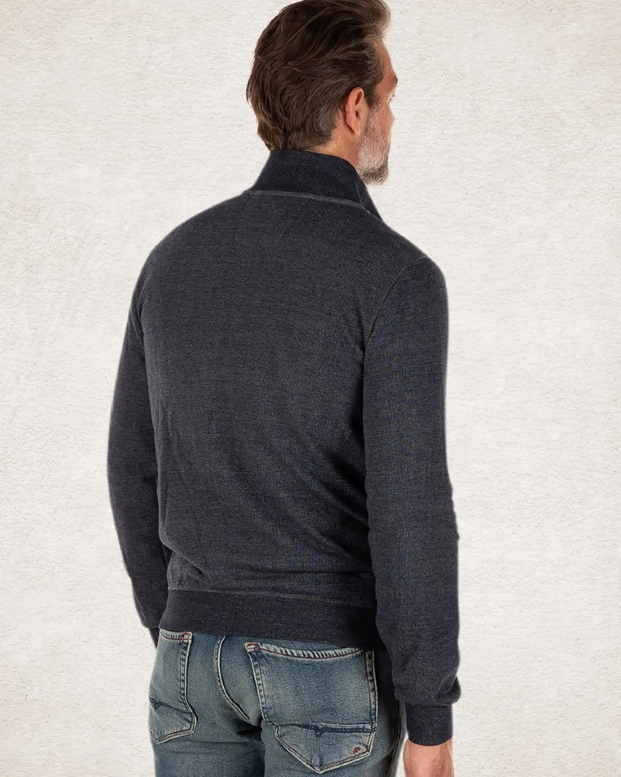 NZA New Zealand Auckland Effen katoenen vest met stretch Blauw