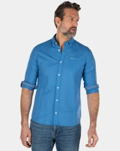 NZA New Zealand Auckland Effen linnen overhemd