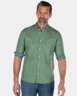 NZA New Zealand Auckland Effen linnen overhemd -