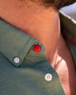 NZA New Zealand Auckland Effen linnen overhemd -