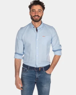 NZA New Zealand Auckland Effen linnen overhemd -