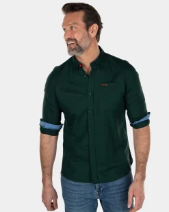 NZA New Zealand Auckland Effen linnen overhemd -