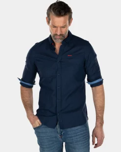 NZA New Zealand Auckland Effen linnen overhemd -