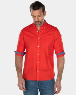 NZA New Zealand Auckland Effen linnen overhemd -