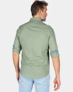 NZA New Zealand Auckland Effen linnen overhemd in veel kleuren -