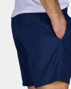 NZA New Zealand Auckland Effen navy zwembroek met roze details