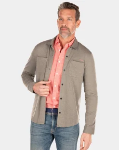 NZA New Zealand Auckland Effen overhemd met lange mouwen -