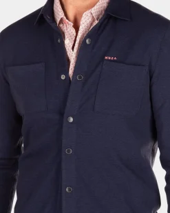 NZA New Zealand Auckland Effen overhemd met lange mouwen -