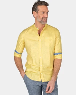 NZA New Zealand Auckland Effen overhemd zonder kraag -