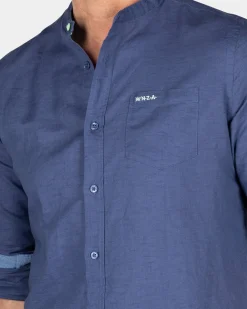 NZA New Zealand Auckland Effen overhemd zonder kraag -