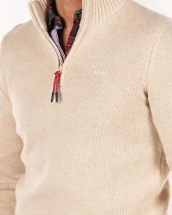 NZA New Zealand Auckland Effen pullover met halve rits -