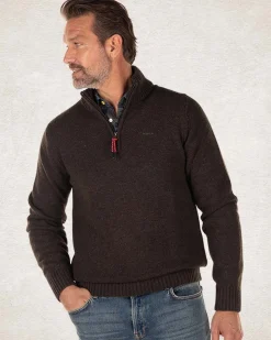 NZA New Zealand Auckland Effen pullover met halve rits -