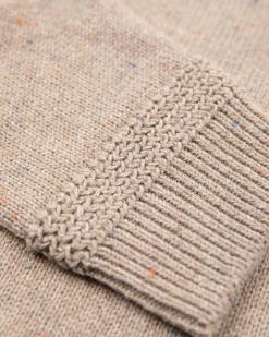 NZA New Zealand Auckland Effen trui met halve knoopssluiting -