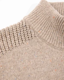 NZA New Zealand Auckland Effen trui met halve knoopssluiting -