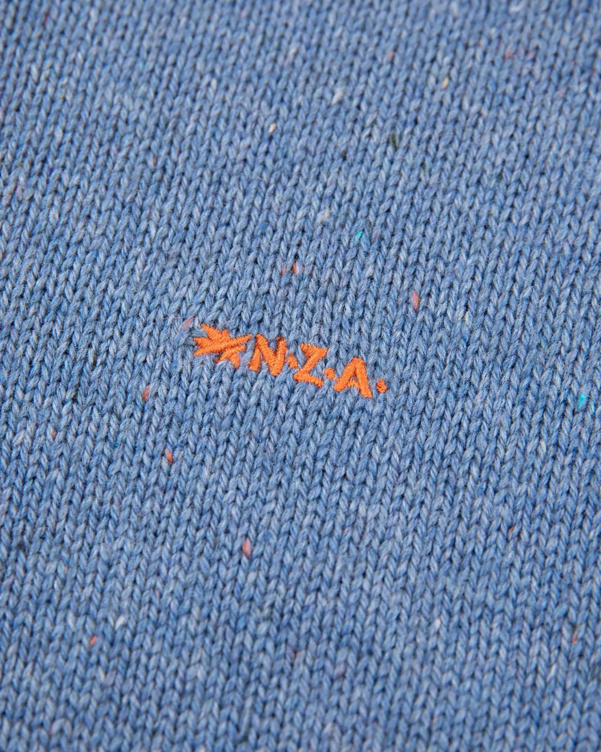 NZA New Zealand Auckland Effen trui met halve knoopssluiting -