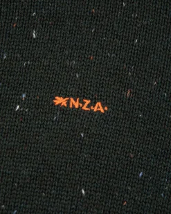 NZA New Zealand Auckland Effen trui met halve knoopssluiting -