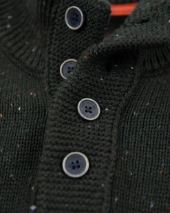 NZA New Zealand Auckland Effen trui met halve knoopssluiting -