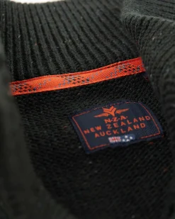 NZA New Zealand Auckland Effen trui met halve knoopssluiting -