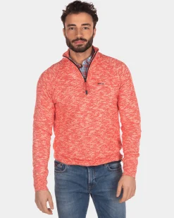 NZA New Zealand Auckland Effen trui met halve rits -