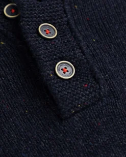 NZA New Zealand Auckland Effen trui met knopen Brownlee -