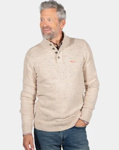 NZA New Zealand Auckland Effen trui met knopen Brownlee -