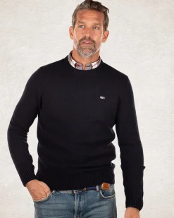 NZA New Zealand Auckland Effen trui met ronde hals van wol -