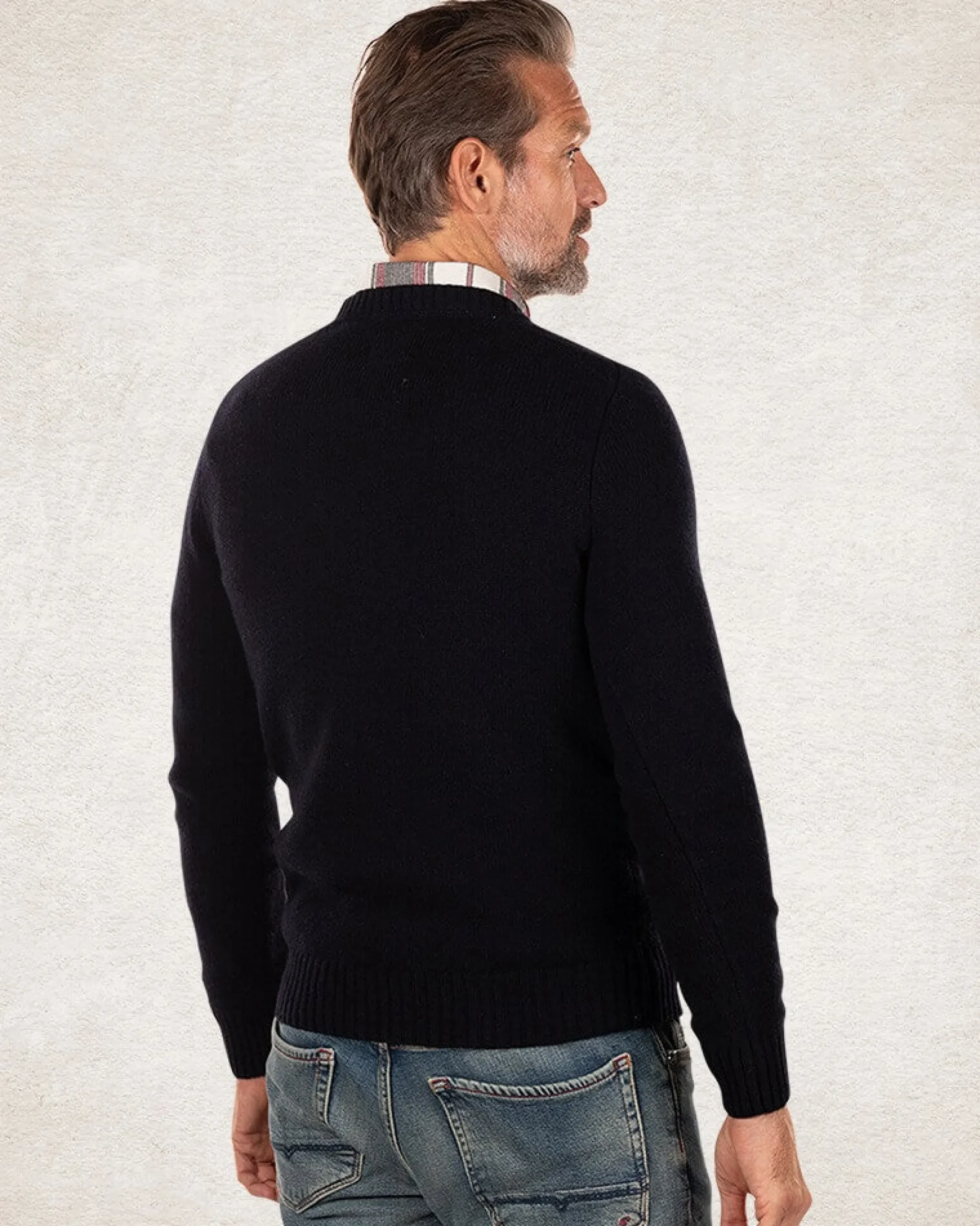 NZA New Zealand Auckland Effen trui met ronde hals van wol -