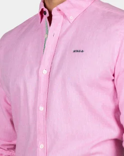 NZA New Zealand Auckland Felgekleurd effen overhemd -