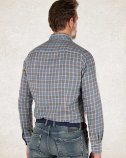 NZA New Zealand Auckland Geblokt overhemd met grijs en blauw