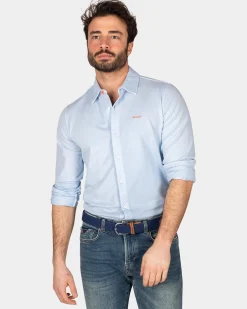 NZA New Zealand Auckland Gebreid katoenen overhemd -