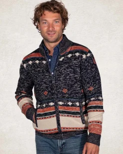 NZA New Zealand Auckland Gebreid vest met bruin grijs wit -